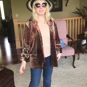 Coldwater Creek Velvet/ Velour Shirt